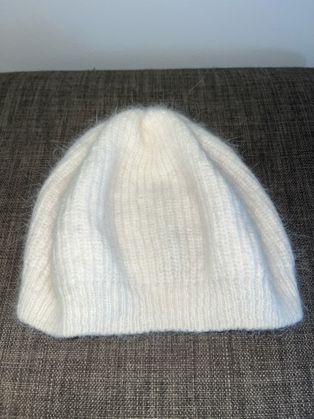 Aldo White Angora Knit Beanie Kids